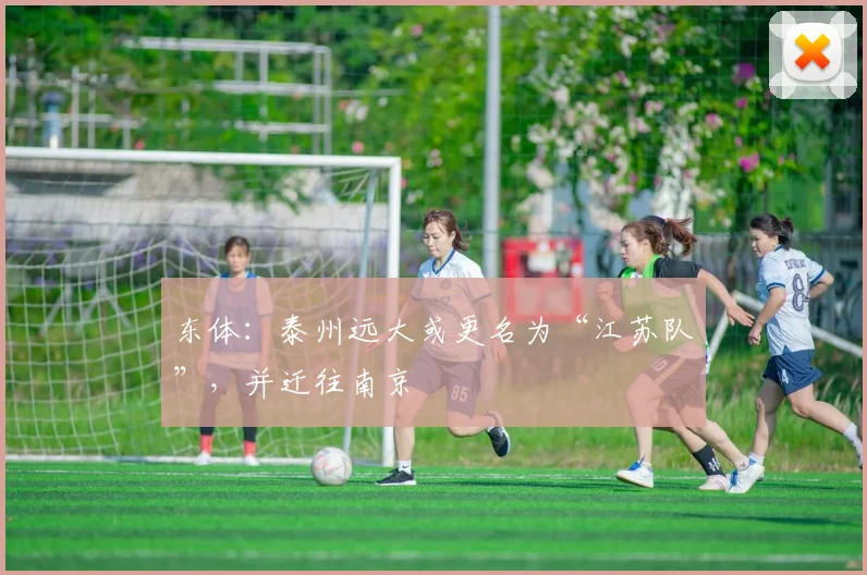 东体：泰州远大或更名为“江苏队”，并迁往南京
