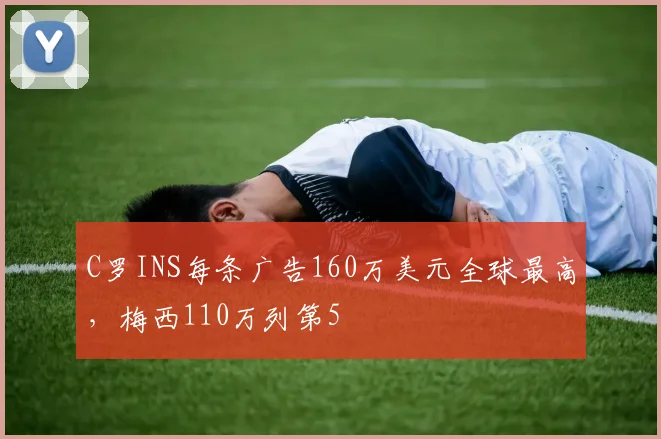 C罗INS每条广告160万美元全球最高，梅西110万列第5